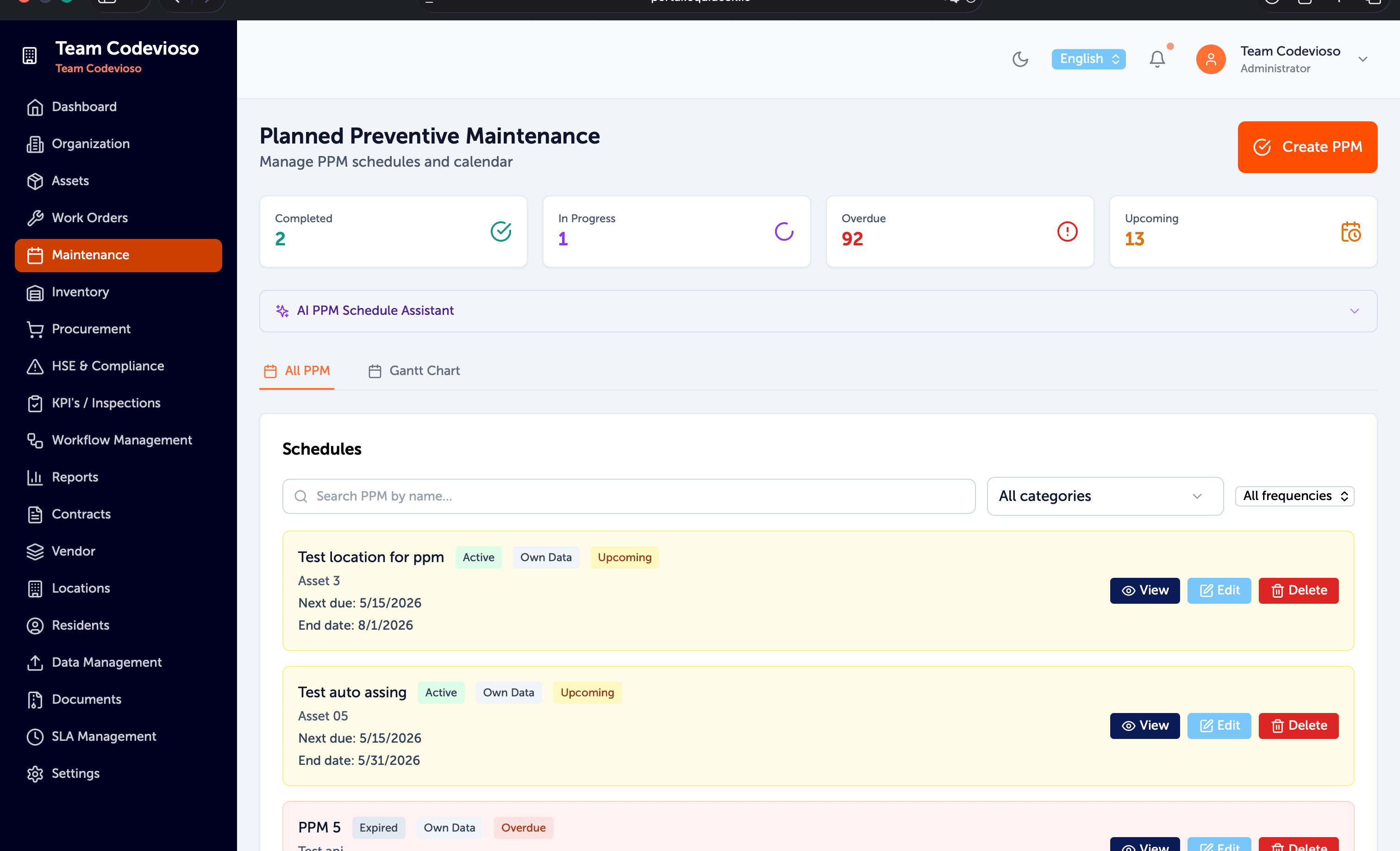 Equidesk interface preview 3