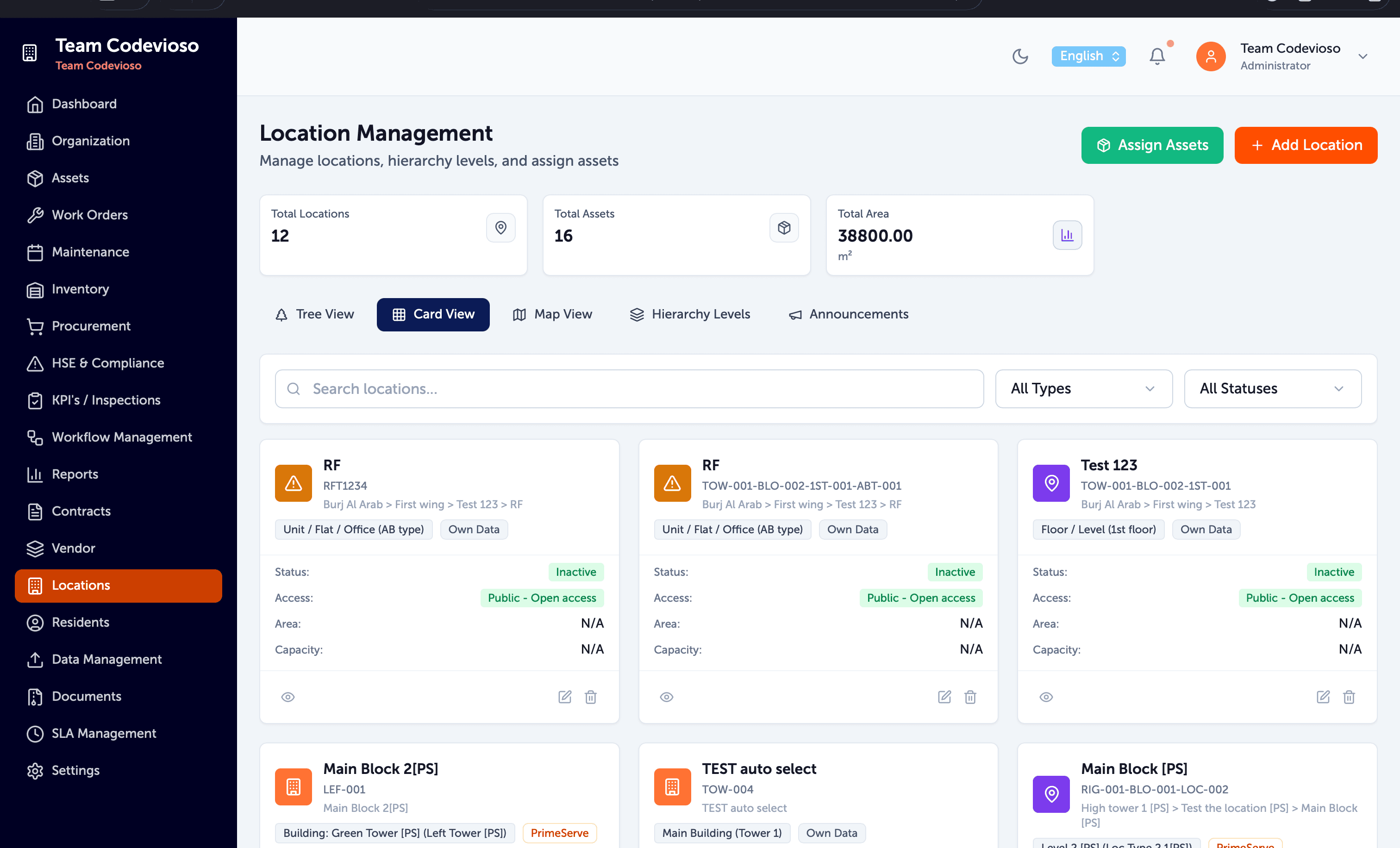 Equidesk interface preview 2