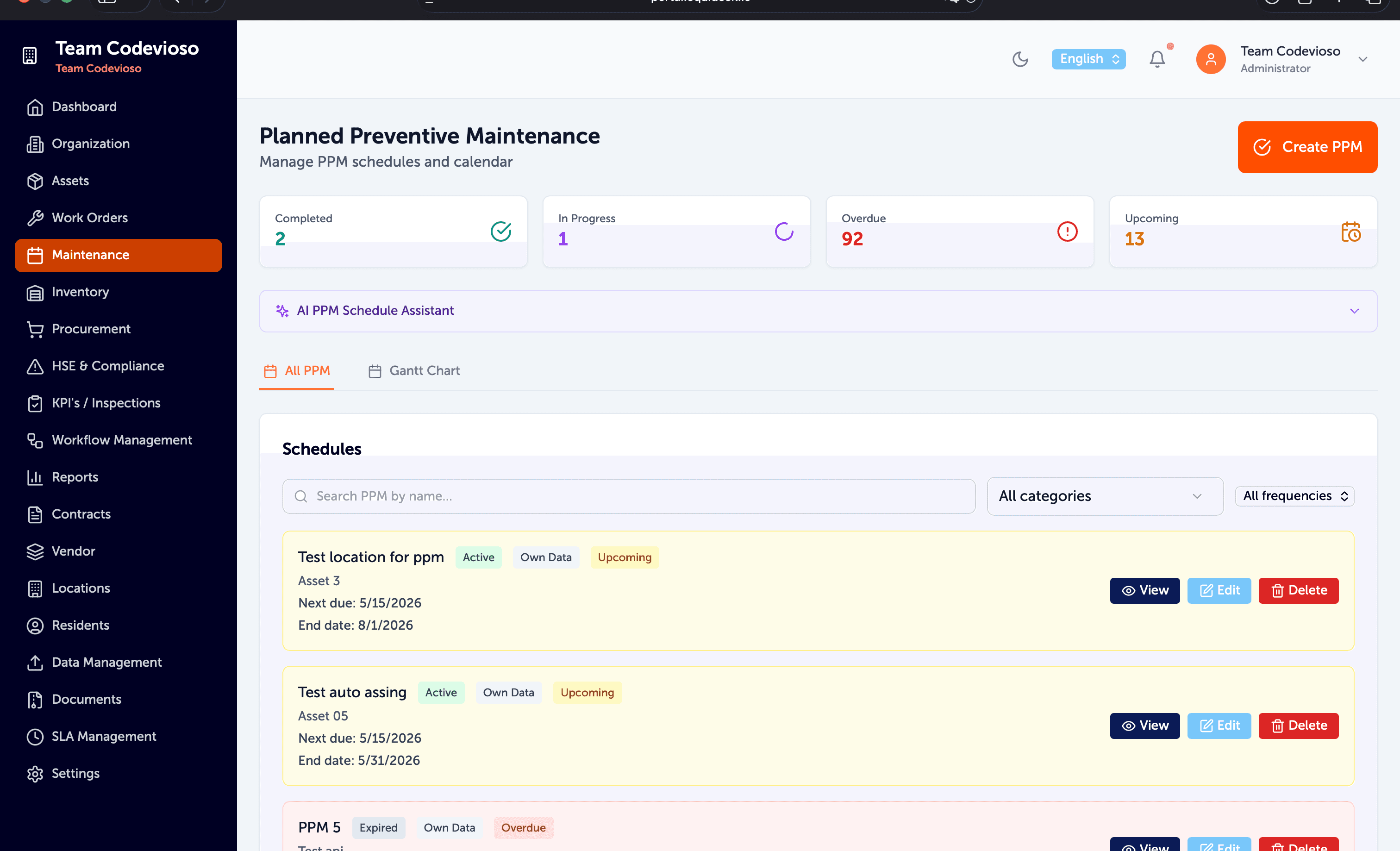 Equidesk interface preview 3