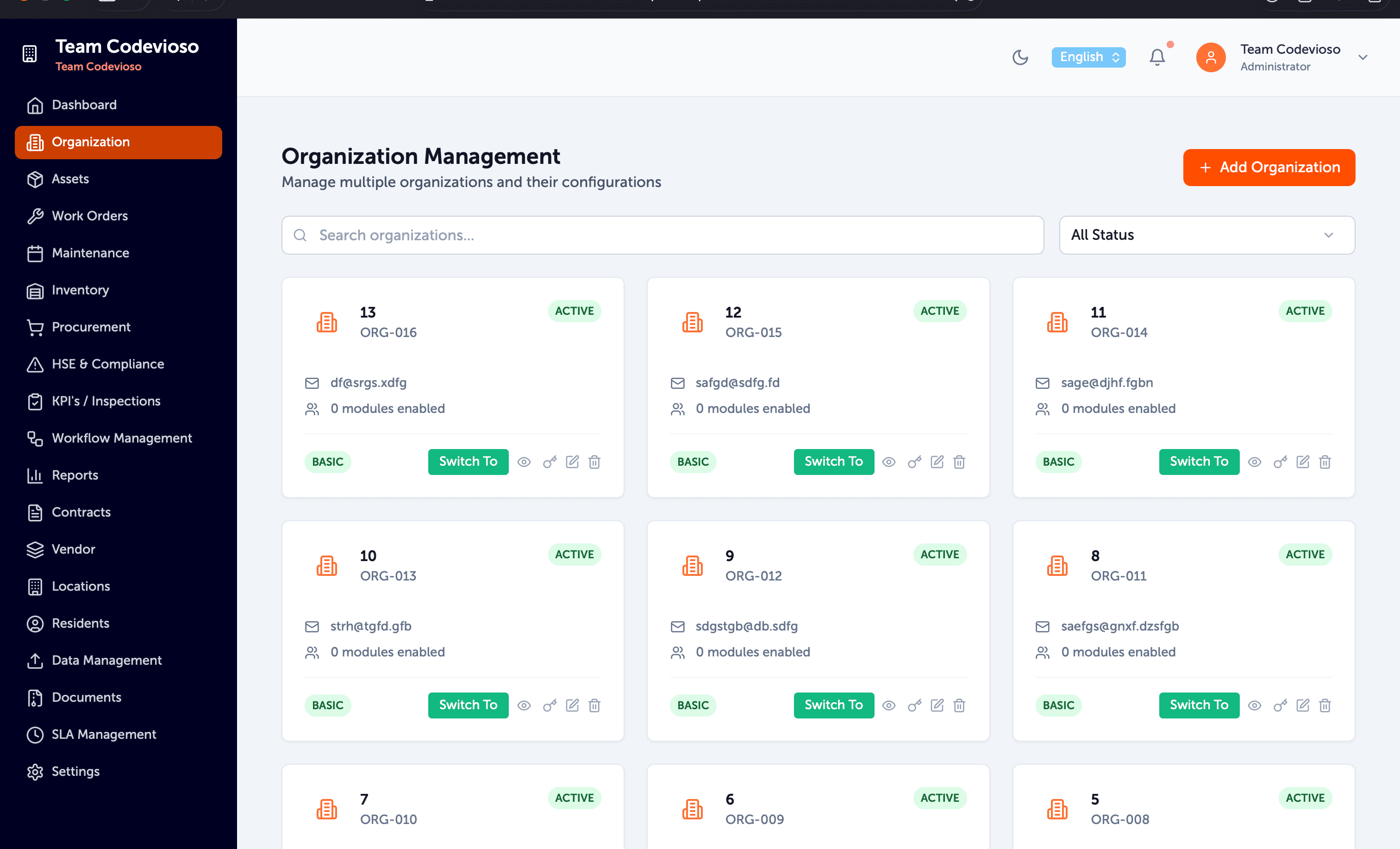 Equidesk interface preview 4